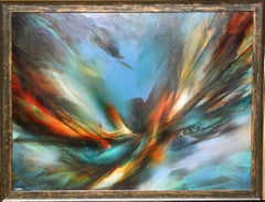 Flight, Large Abstract Painting by Leonardo Nierman