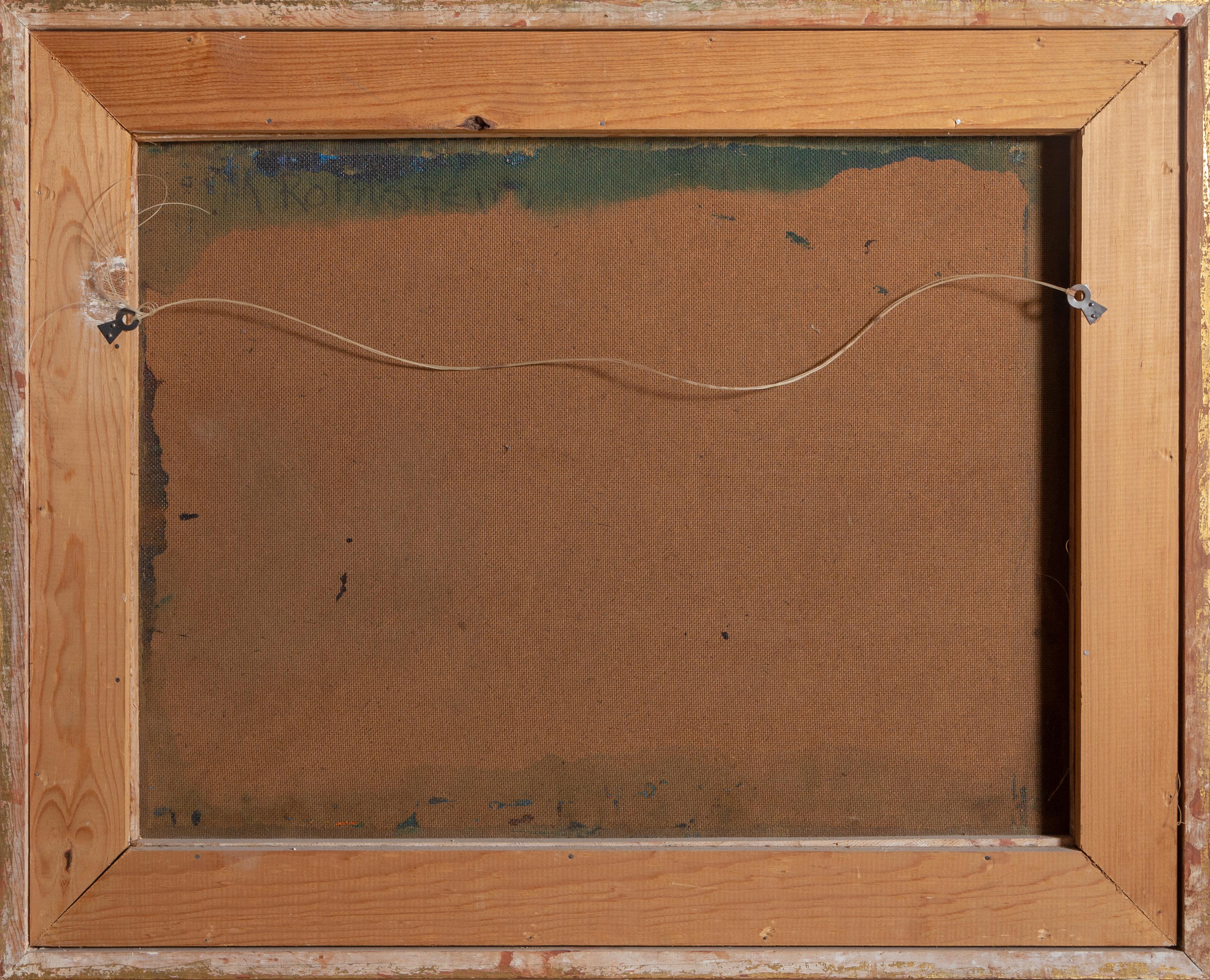 Artist: Leonardo Nierman, Mexican (1932 - )
Title: Fuego Magico
Year: 1968
Medium: Acrylic on Masonite, signed l.l.
Size: 24 x 31.75 inches
Frame: 31 x x 39 inches