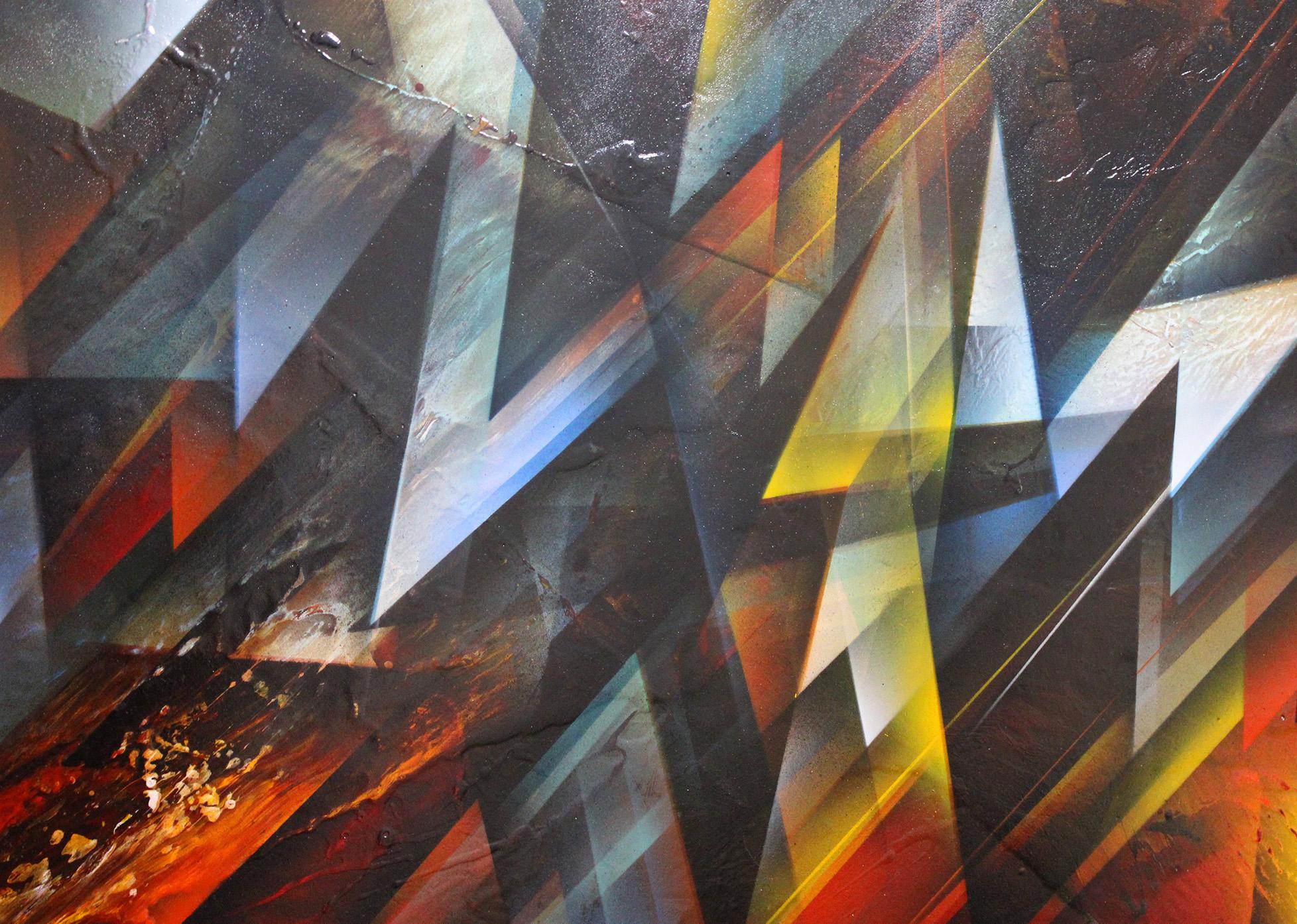 Kaleidoscopio - Contemporary Painting by Leonardo Nierman