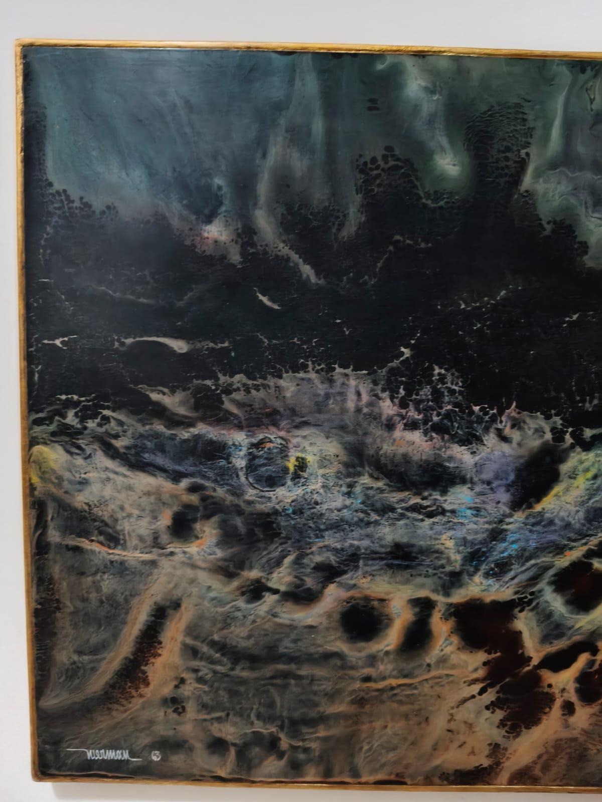 Moonlight Acrylic on Masonite For Sale 8