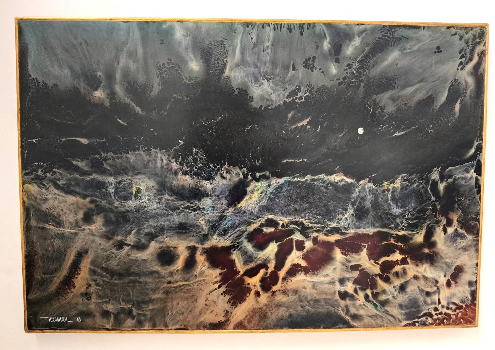 Title: Moonlight

Signed 

Date: 1963

Leonardo Nierman Mendelejis (Mexico City, November 1, 1932 – June 7, 2023) was a Mexican artist known primarily for his painting and sculpture. Nierman had exhibitions in Mexico and abroad and received more