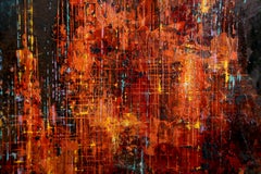 Seascape, Abstract Expressionist Oil Painting by Leonardo Nierman