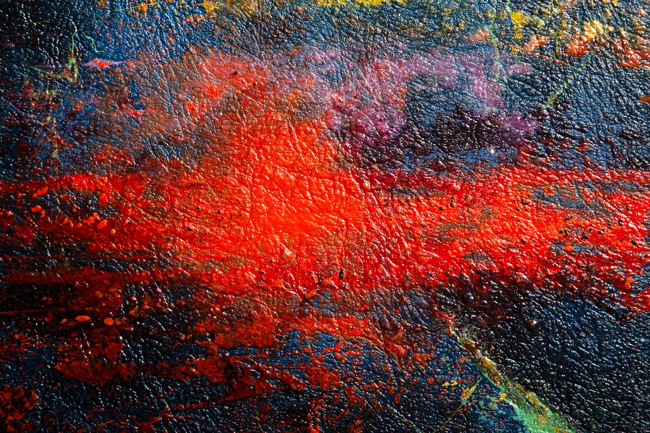 Systema Solar, grande peinture abstraite de Leonardo Nierman en vente 1