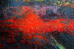 Systema Solar, grande dipinto astratto di Leonardo Nierman