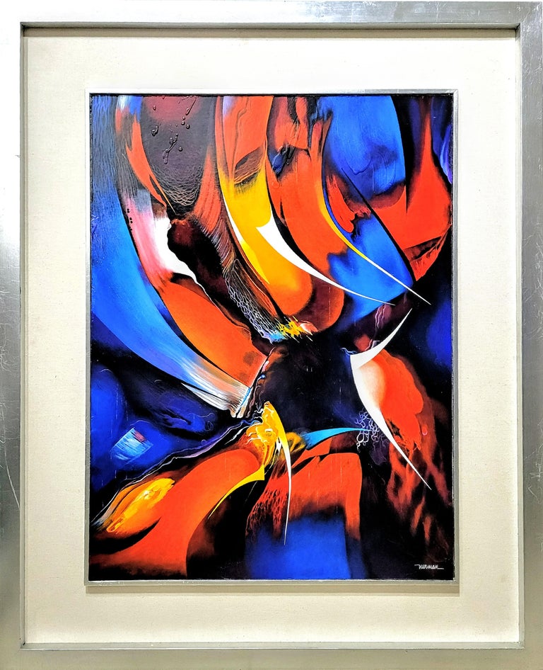 Leonardo Nierman "Untitled" Acrylic on Masonite For Sale at 1stDibs