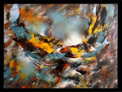 Viento de Otono (Autumn Wind), Abstract Painting by Leonardo Nierman