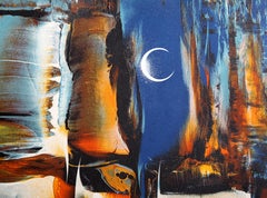 Cosmic Energy 2, Abstract Expressionist Lithograph by Nierman