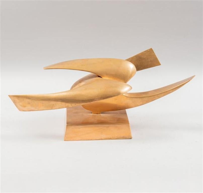 Leonardo Nierman Abstract Sculpture - Escultura en bronce IV-VI