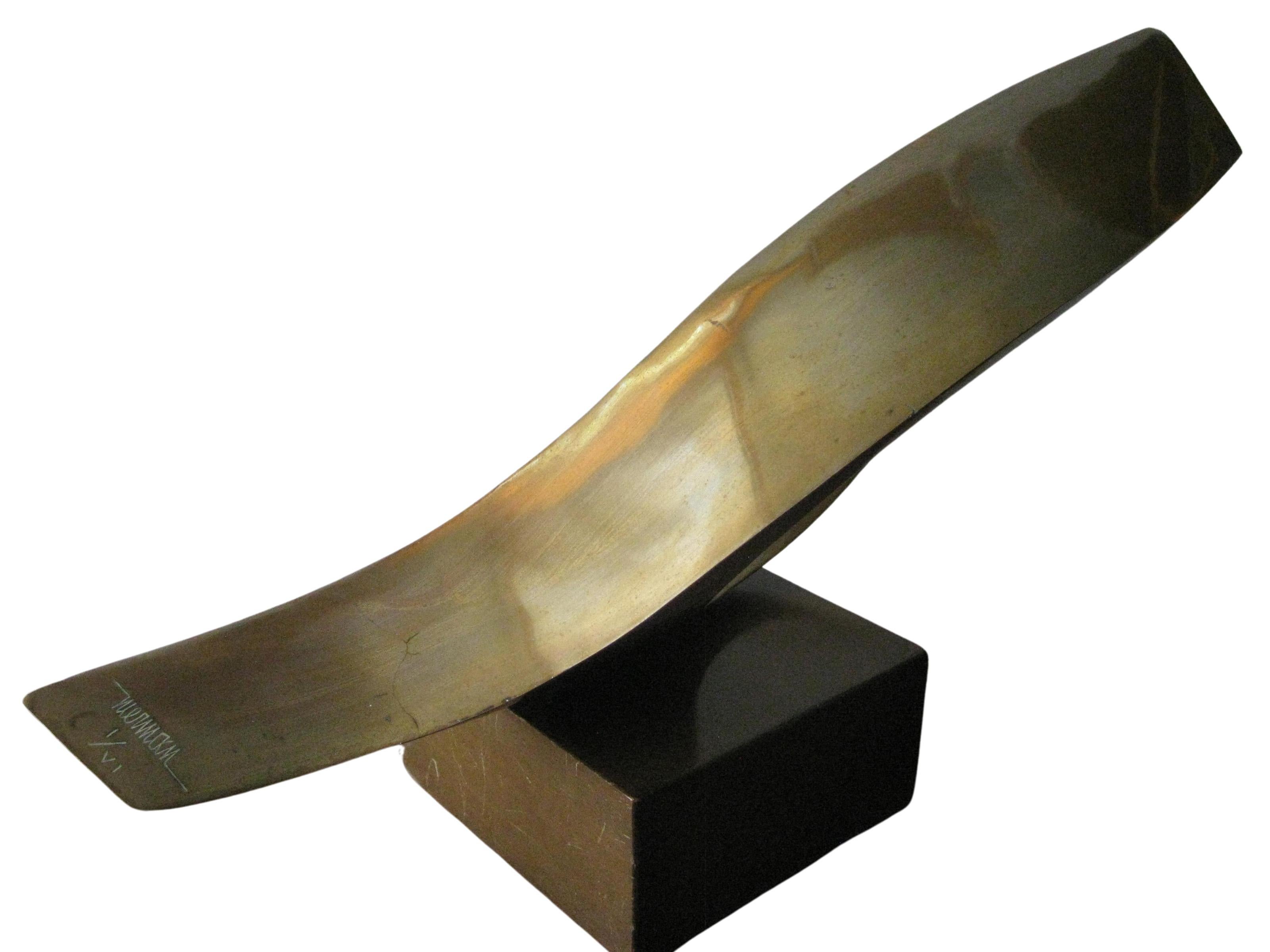 Flight, Abstract Expressionist Bronze Sculpture by Leonardo Nierman For Sale 1