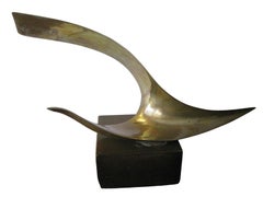 Flight, Abstract Expressionist Bronze Sculpture by Leonardo Nierman