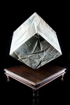 Leonado Nierman Full Round Oil Painted 6 Sided box Sculpture Commissioned piece