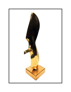 Leonardo Nierman Abstract Bronze Sculpture Hand Signed Authentic Modern Artwork