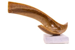 Leonardo Nierman Eterno Escultura Contemporánea de Ónice Firmada