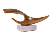 Leonardo Nierman Eterno Escultura Contemporánea de Ónice Firmada