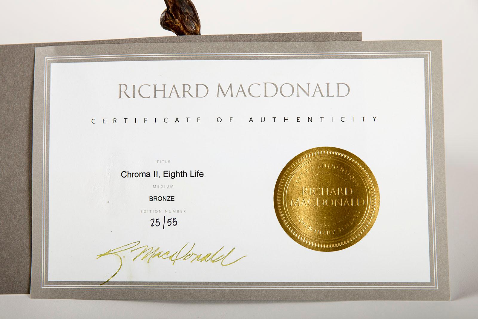 Richard Macdonald Chroma II bonze 1/8 life sculpture For Sale 8