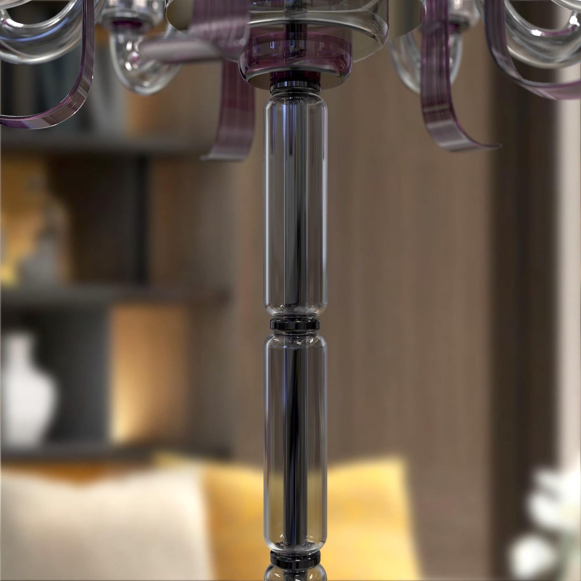 LEONARDO Moderne handgefertigte Stehlampe aus Muranoglas 10 Lichter (Metall) im Angebot