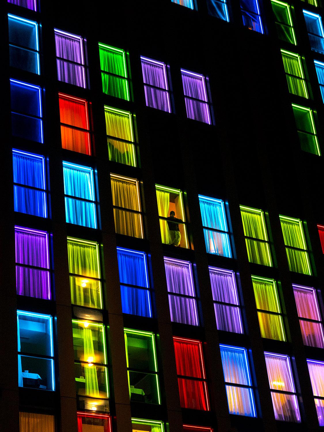 Abstract Photograph Leonardo Pucci - Milan 00:07AM, Italie