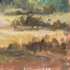 'Horses by the Eucalyptus', Cuneo, Piedmont, Italian Impressionist, Equestrian