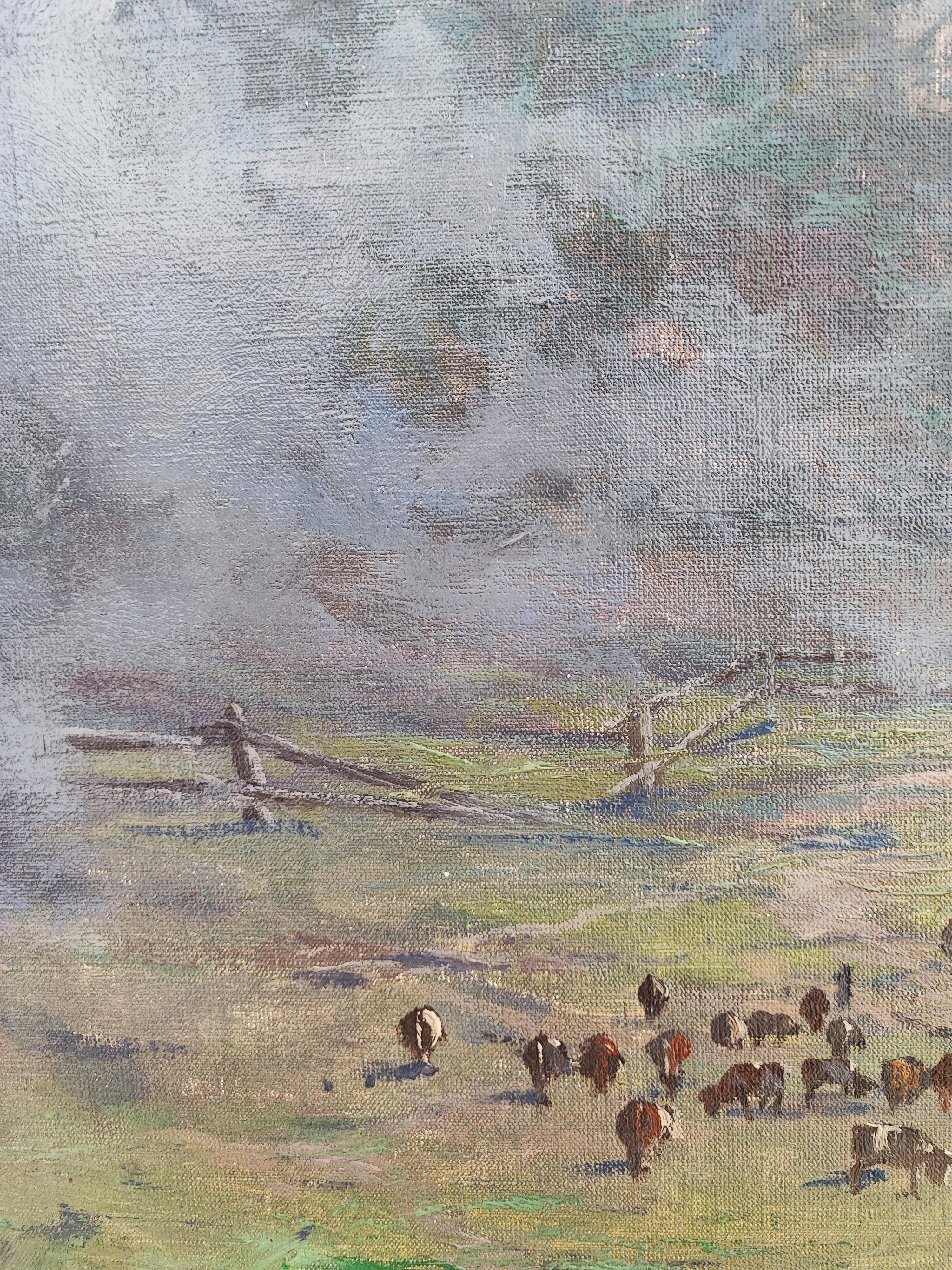 Obra sobre lienzo
Marco de madera dorada
65 x 83,7 x 5 cm