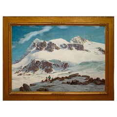 Leonardo Roda (Racconigi, 1868 – Turin, 1933), View of Mount Breithorn