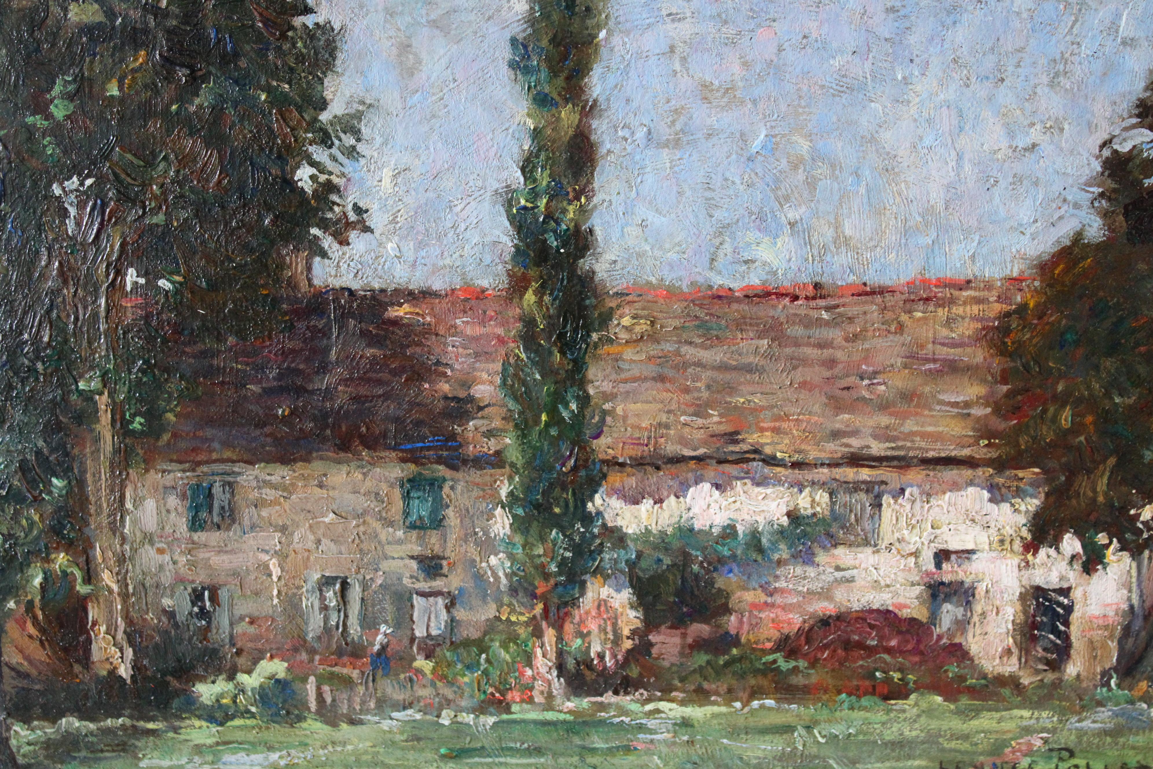 Antique French Impressionist Landscape/riverscape by Léonce Pelletier 2