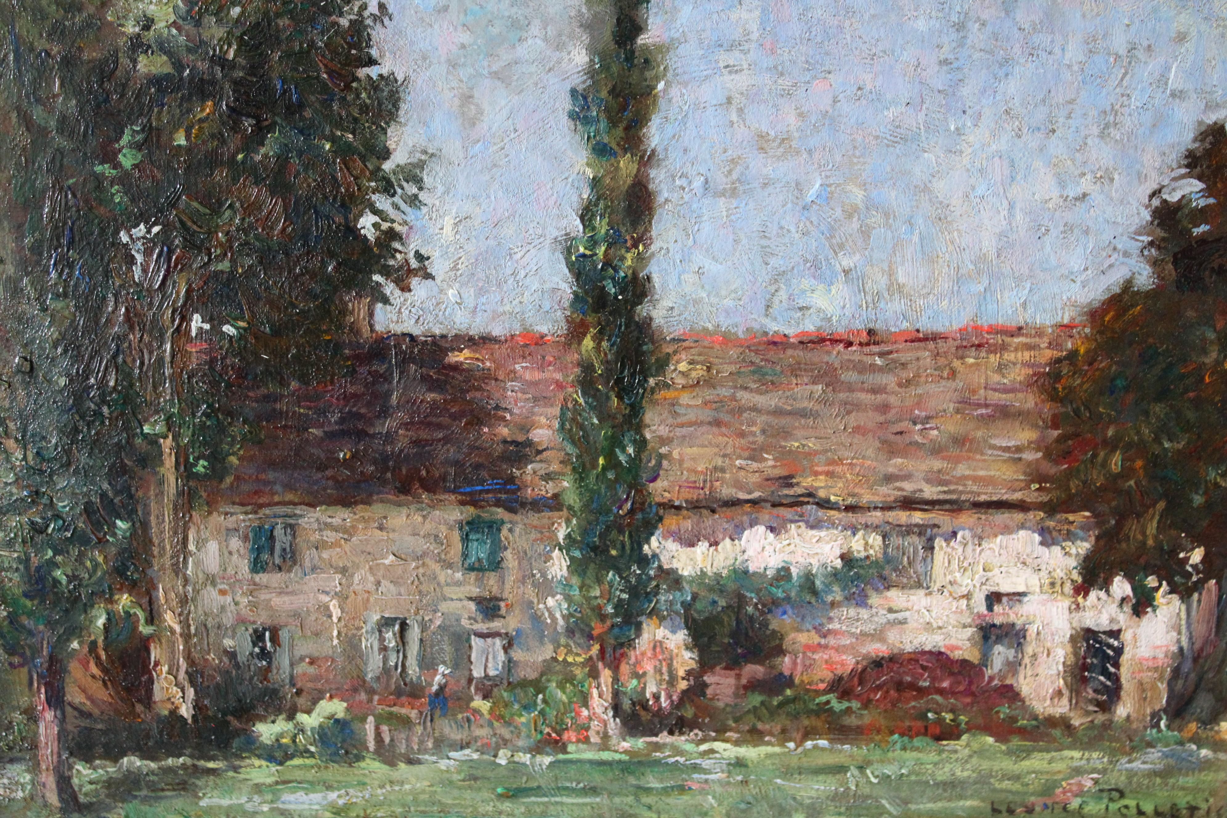 Antique French Impressionist Landscape/riverscape by Léonce Pelletier 5