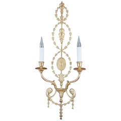 Leone Cei CM. 1 Adam-Style Wall Light, Hand Carved and Gilded in Italy