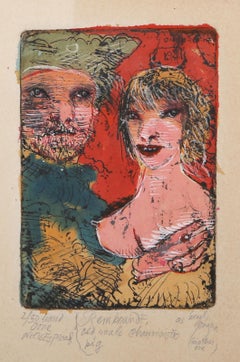 Rembrandt, Surrealist Etching and Aquatint by Leonel Gongora