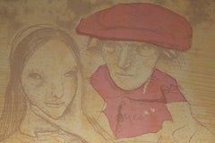 Romeo e Giulietta, litografia surrealista di Leonel Gongora