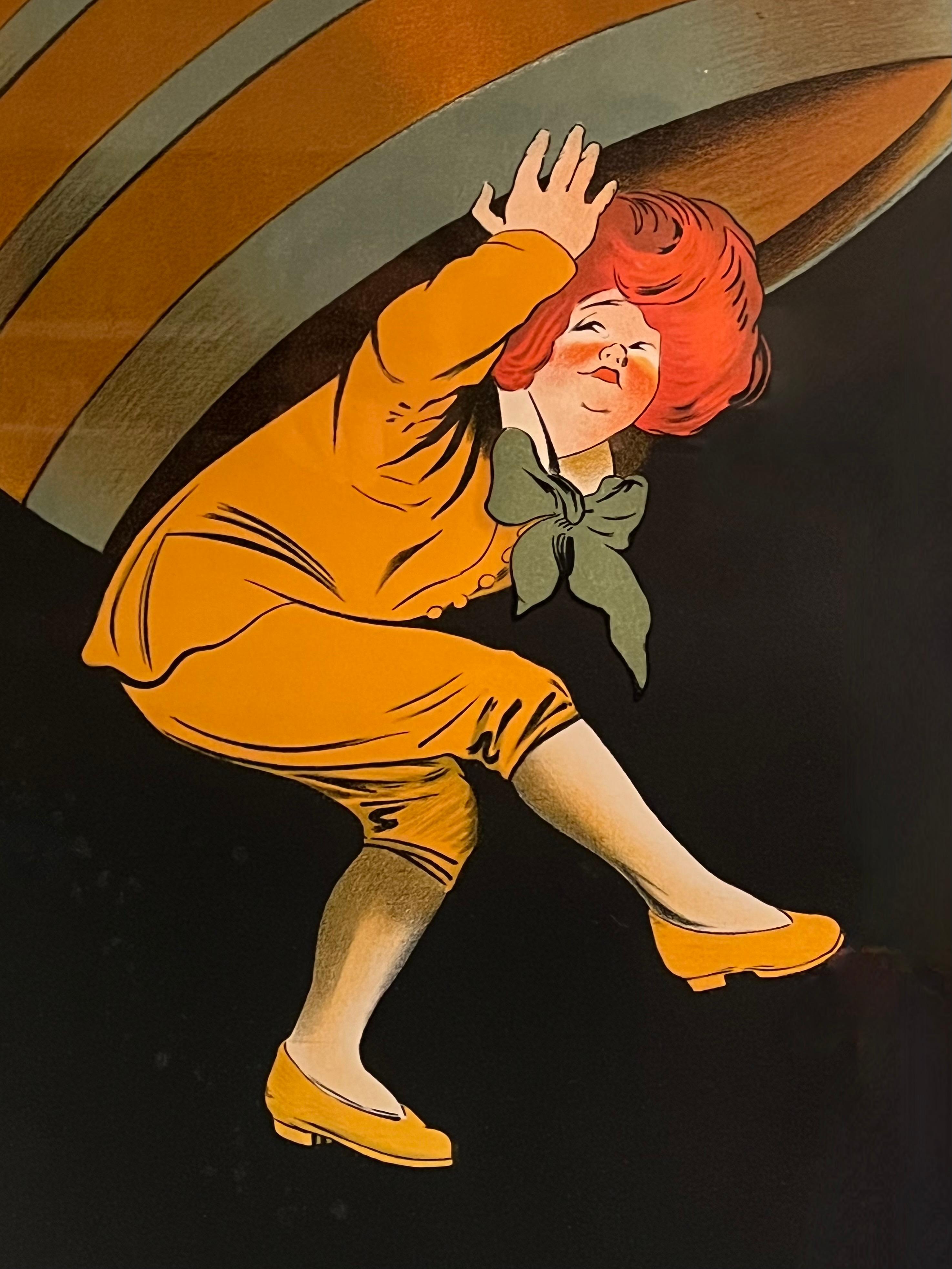 Leonetto Cappello (Italian 1875-1942) Framed Original Vintage Poster for Cognac In Good Condition For Sale In San Francisco, CA