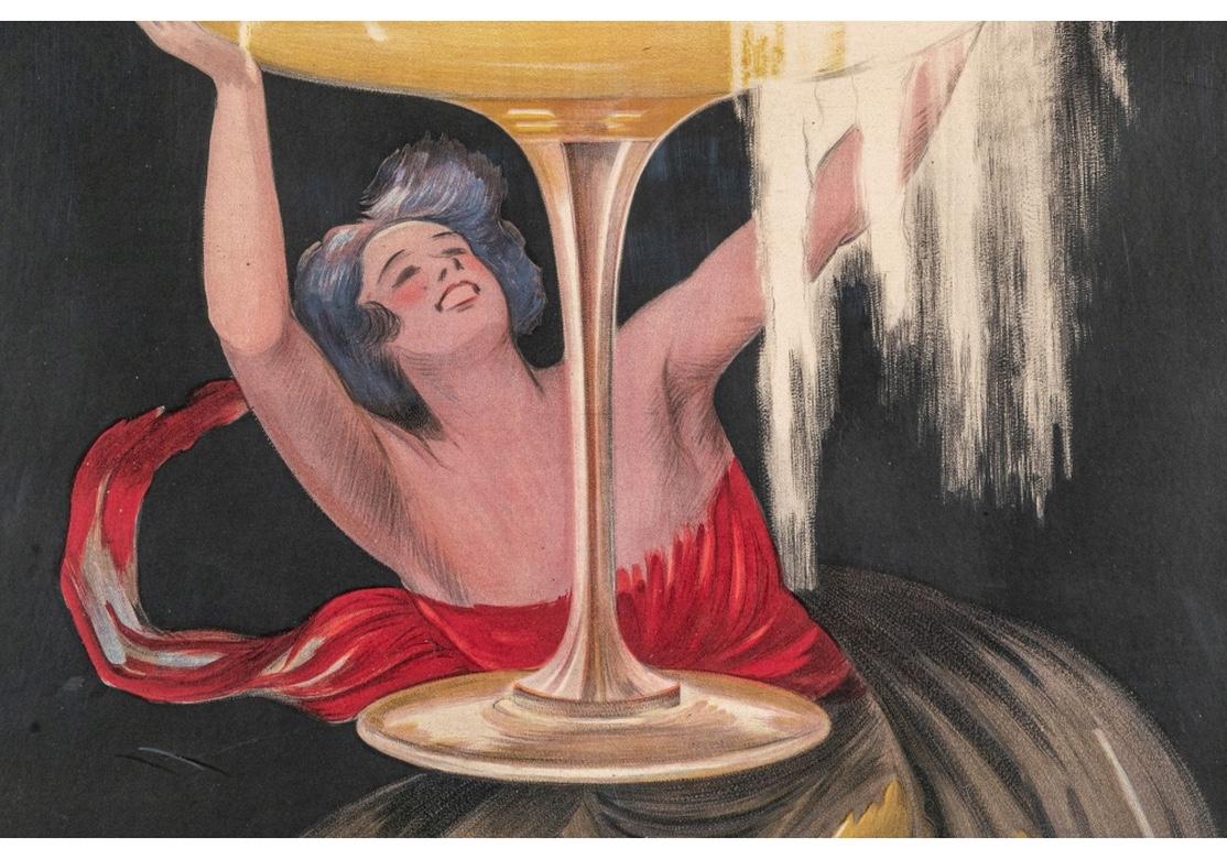 Européen Leonetto Cappiello « France, 1875-1942 », affiche de 1922, lithographie Contratto en vente