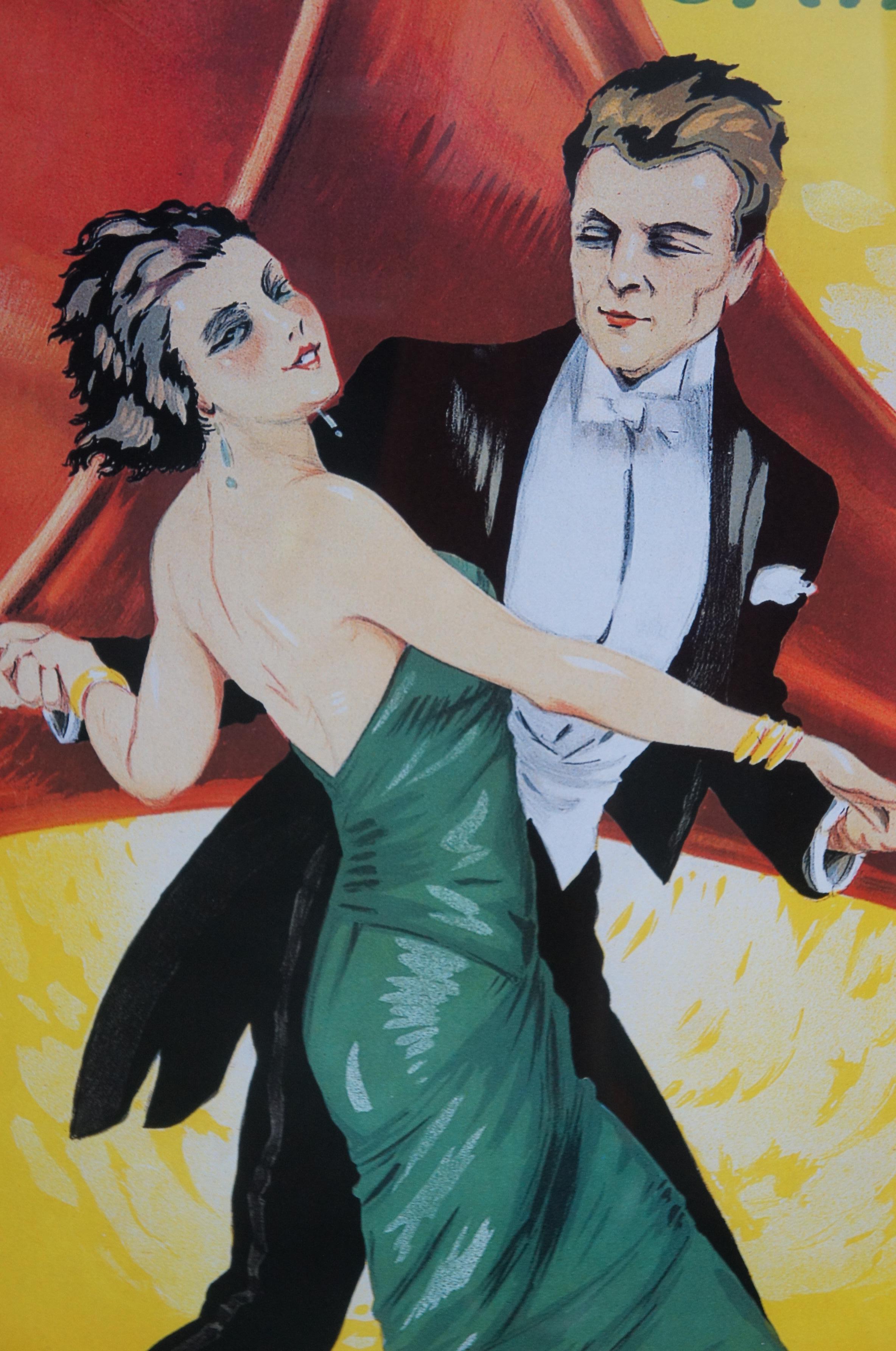 Art Deco Leonetto Cappiello Grafofoni Columbia Graphophone Milano Italy Ad Poster