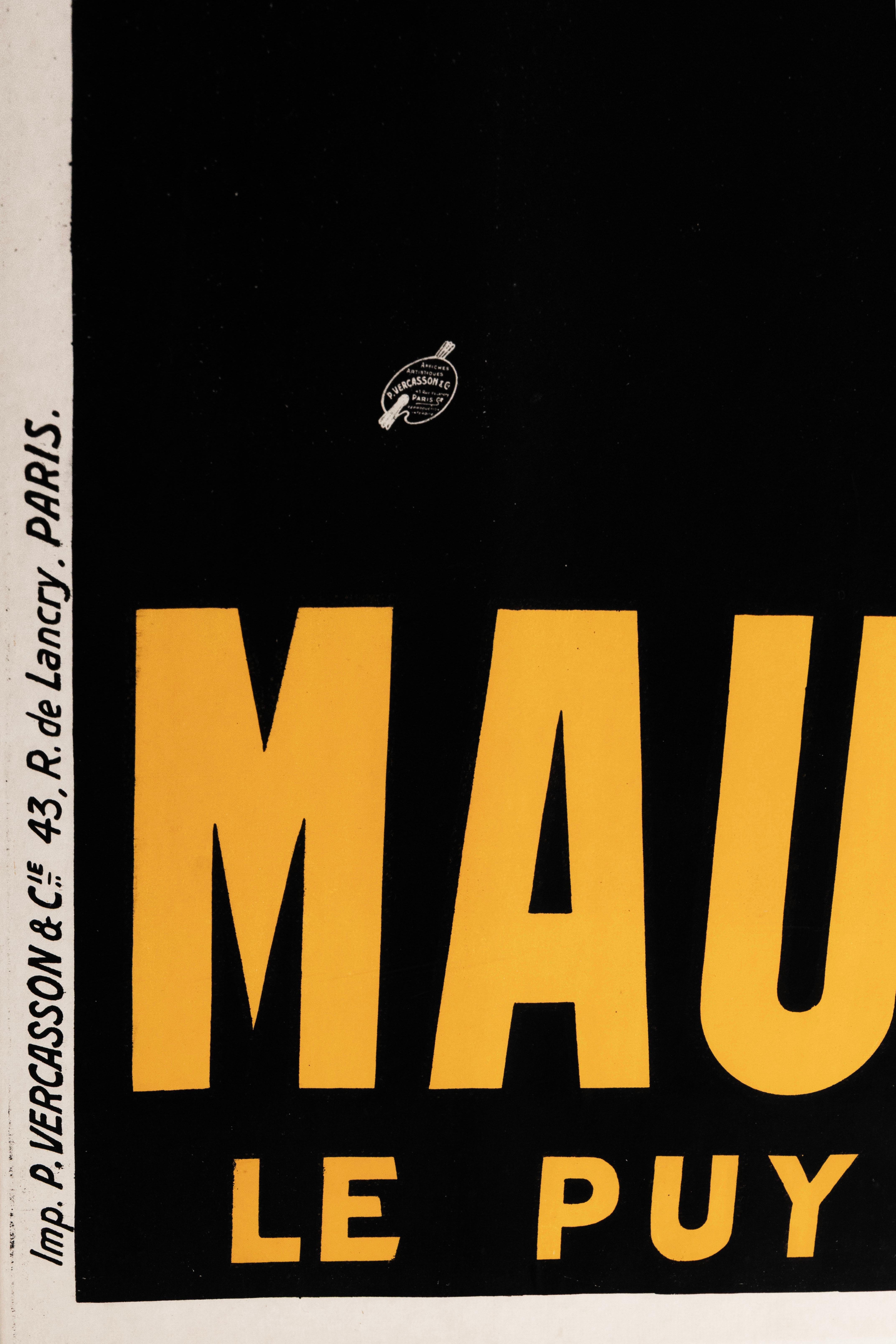 Leonetto Cappiello Maurin Quina French Aperitif Advertisement Poster 1906 Framed Papel en venta