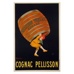 Leonetto Cappiello, Original Vintage Alcohol Poster, Cognac Pellisson, 1907
