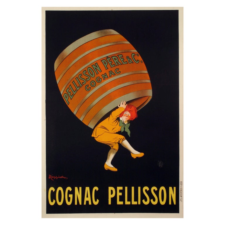Affiche Originale COGNAC MONNET Par Leonetto CAPPIELLO – Édition 1927 Signée – Art Déco