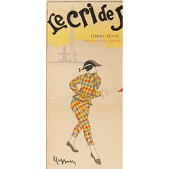Leonetto Cappiello, Original Vintage Newspaper Poster, Le Cri de Paris, 1901