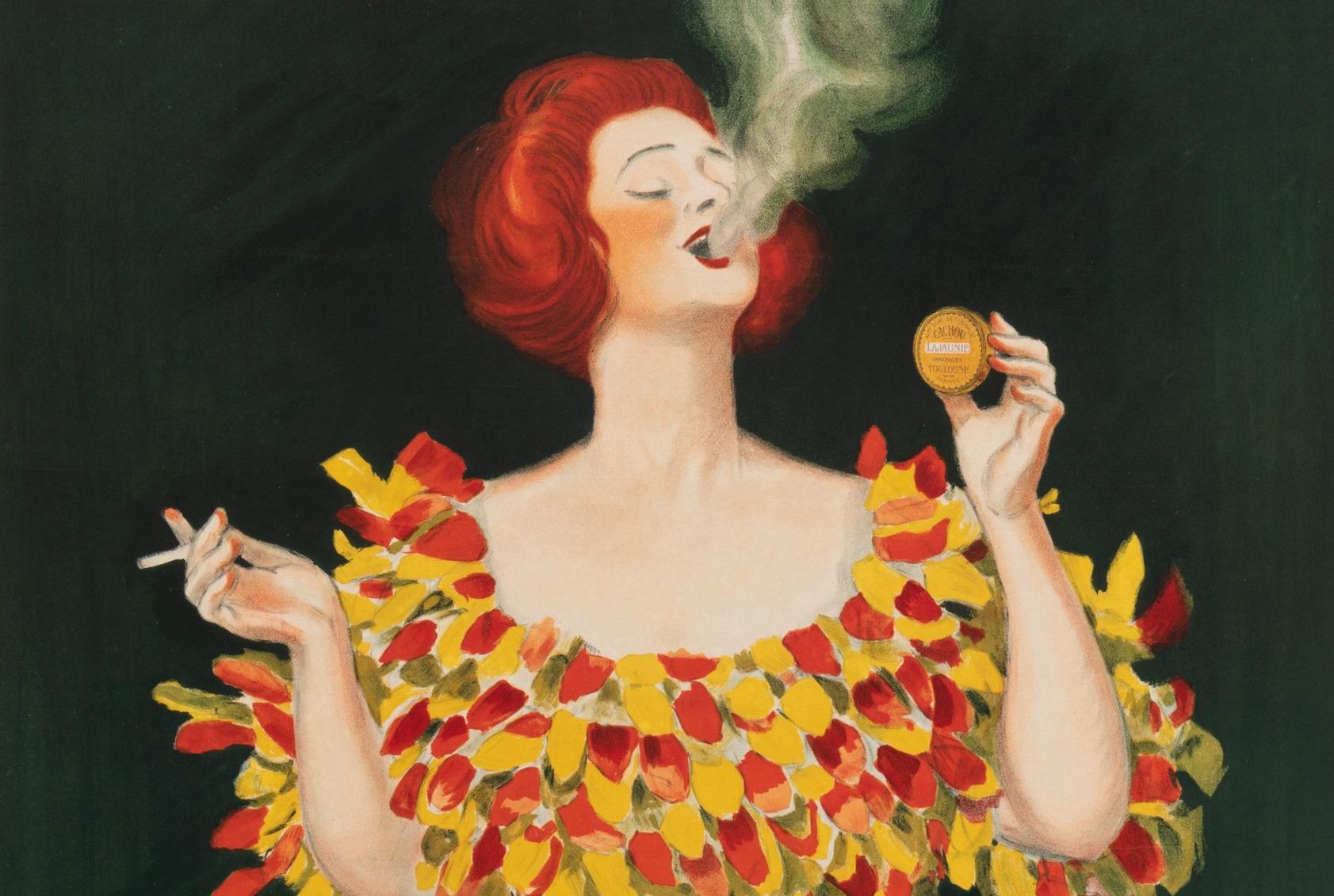 French Leonetto Cappiello, Original Vintage Poster, Cachou Lajaunie, Candy, 1920