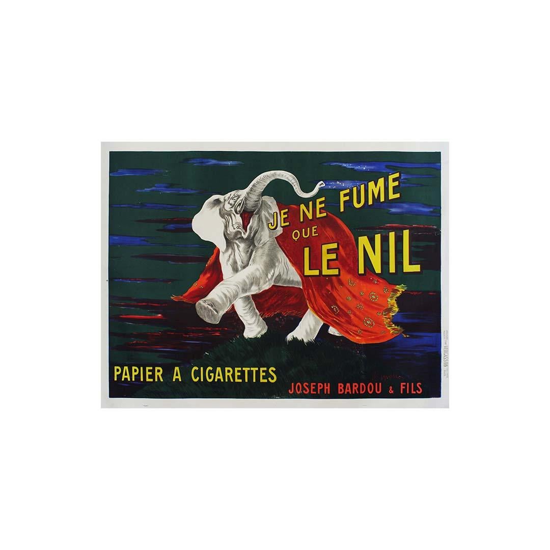 1916 Originales Originalplakat von Leonetto Cappiello - Je ne fume que le Nil im Angebot 1