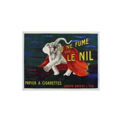 1916 Cartel original de Leonetto Cappiello - Je ne fume que le Nil