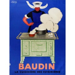 1933 Original vintage poster by Cappiello Baudin La Cuisinière des Cuisinières