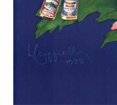 Cappiello's Contratto Canelli Vermouth - later printing