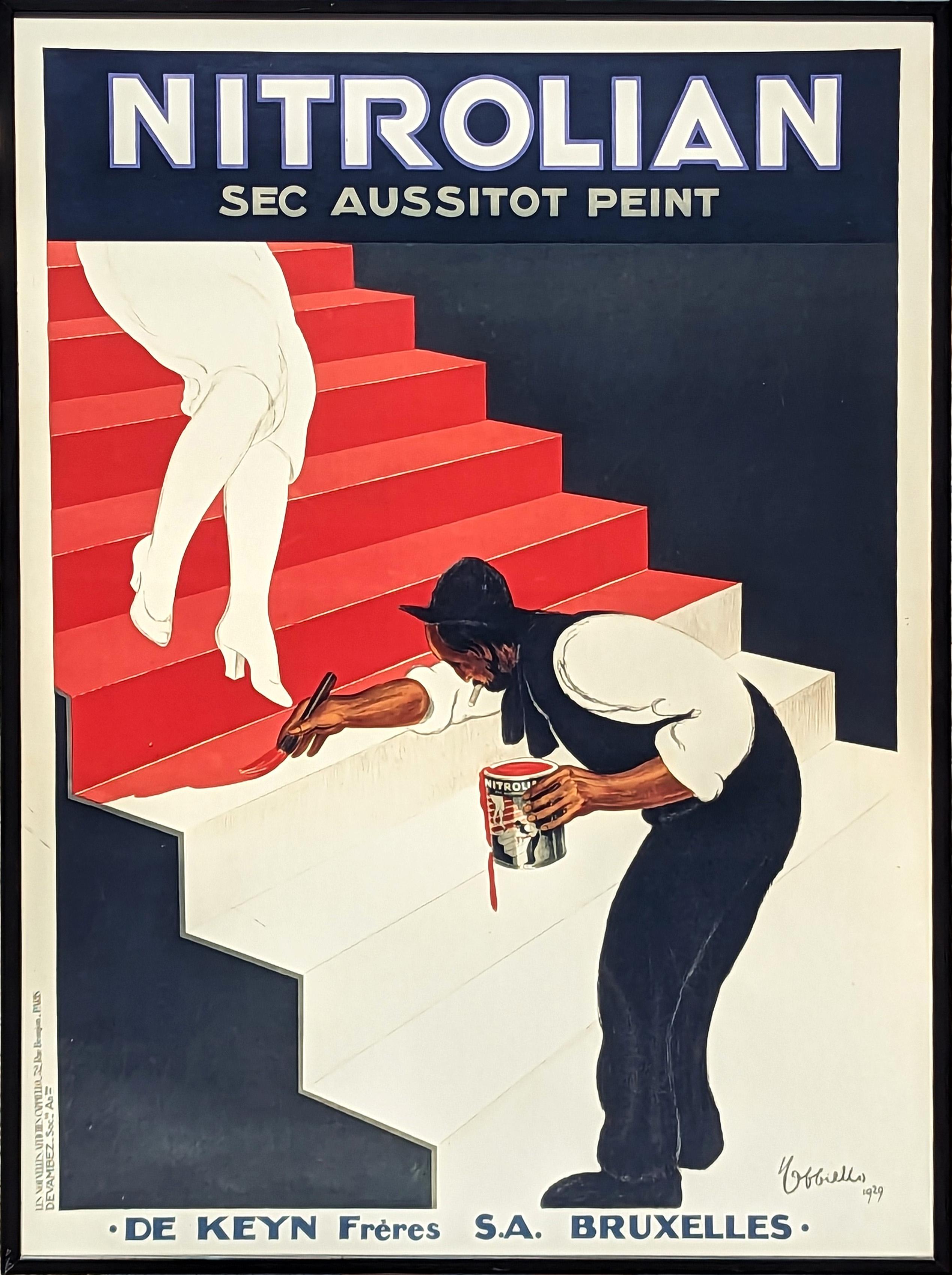 Leonetto Cappiello Interior Print – Französisches Vintage-Werbeplakat, Moderne Nitrolian-Farbe, schnell trocken, Vintage 