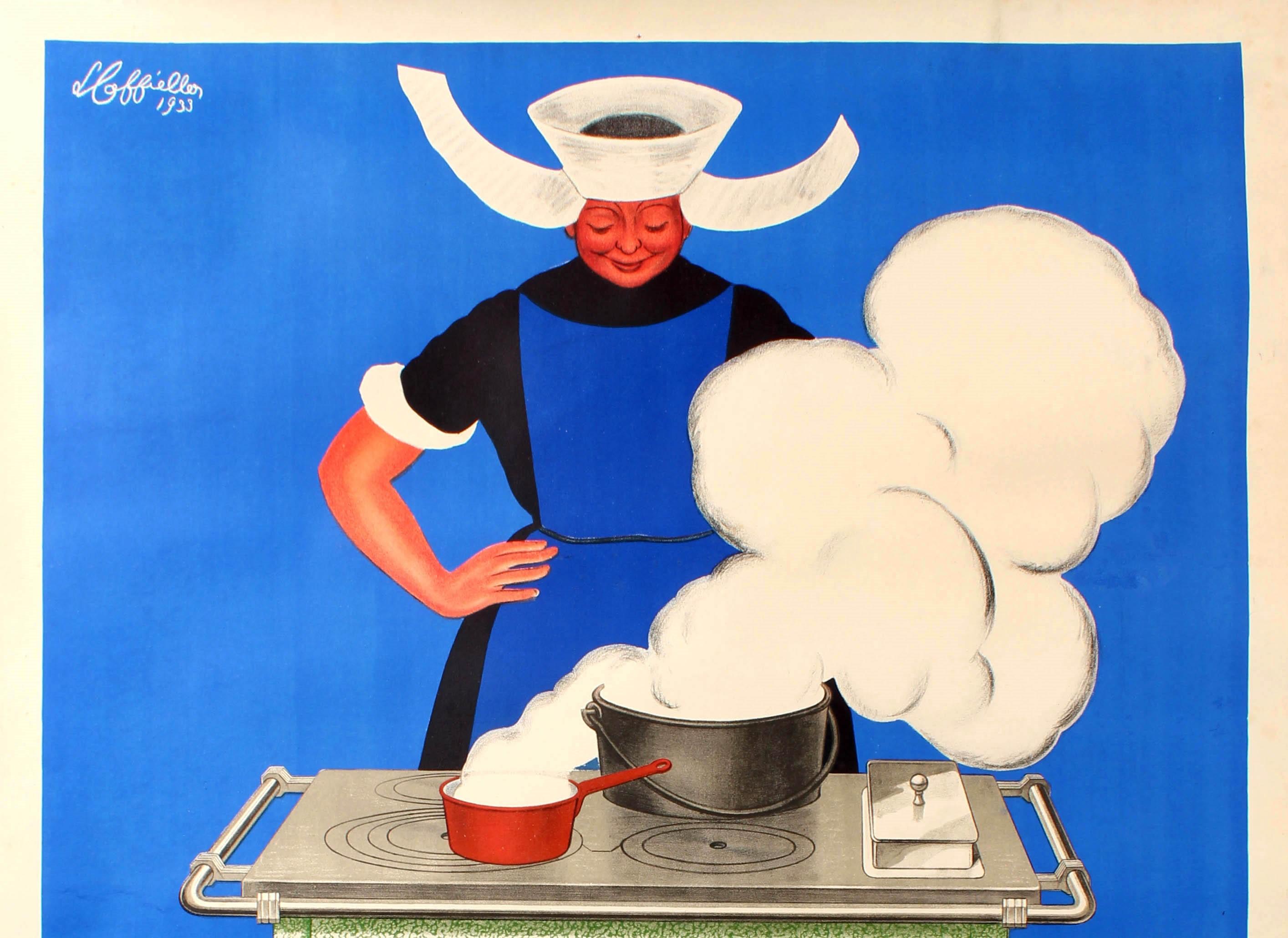 Large Original Vintage Poster By Cappiello Baudin La Cuisiniere des Cuisinieres - Print by Leonetto Cappiello