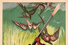 Le Fusil Darne original French antique shotgun poster