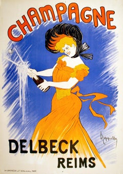 Leonetto Cappiello Champagne Delbeck Original Poster 1902