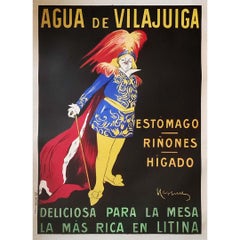 Leonetto Cappiello's 1912 original advertising poster "Agua de Vilajuiga"