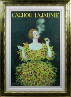 Original 1920 "Cachou Lajaunie" vintage poster by Leonetto Cappiello