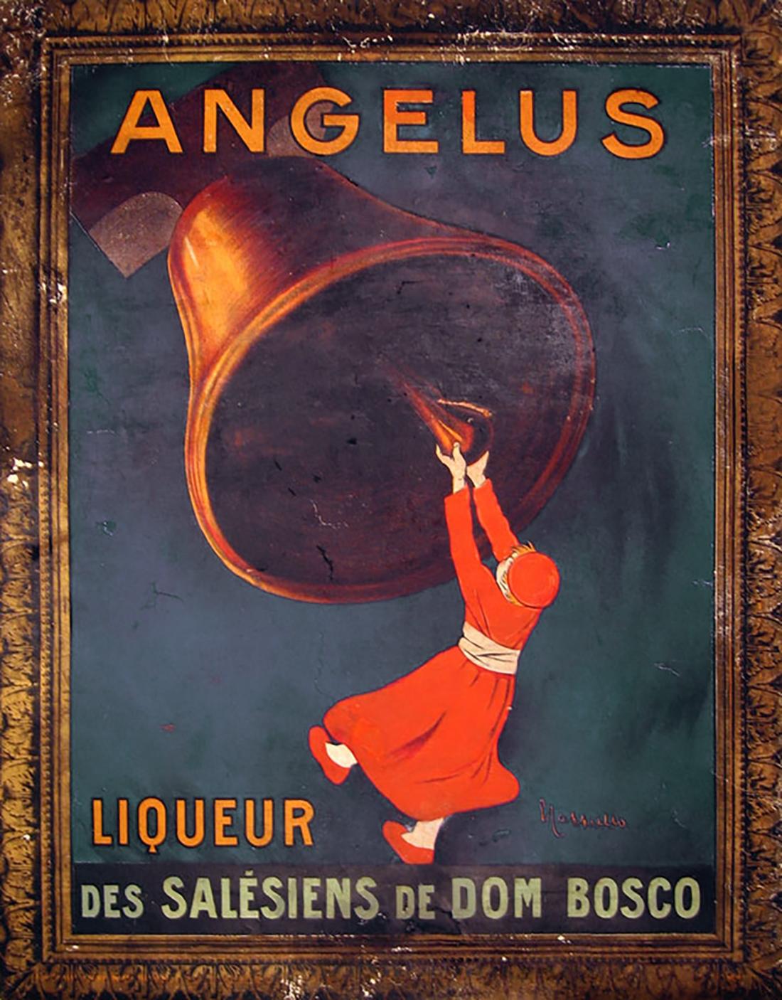 Original Antique French Poster, "Angelus Liquer", Leonetto Cappiello, Lithograph