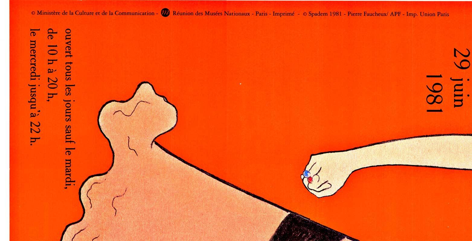 Cartel original vintage de 1981 de la exposición de Cappiello celebrada en el Grand Palais de París.
Celebración de la obra icónica de Leonetto Cappiello. Respaldo de lino en muy buen estado, sin restauraciones ni daños.

Este auténtico cartel de