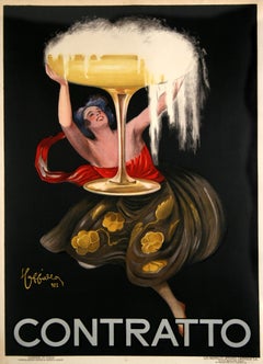 Poster originale Contratto Spumante di Cappiello 1922